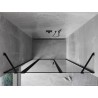 Mexen Mist drzwi prysznicowe uchylne lewe 140 cm, czarna ramka, czarne - 8A4-140-001-70-70-L