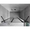 Mexen Mist drzwi prysznicowe uchylne prawe 145 cm, czarna ramka, czarne - 8A4-145-001-70-70-P