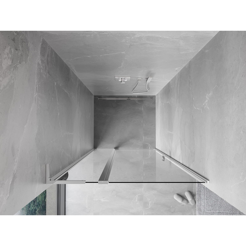 Mexen Mist L drzwi prysznicowe uchylne 95 cm, transparent, chrom - 8A4L-095-000-01-00