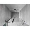 Mexen Mist L drzwi prysznicowe uchylne 100 cm, transparent, czarne - 8A4L-100-000-70-00