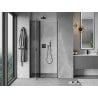 Mexen Mist L drzwi prysznicowe uchylne 115 cm, transparent, czarne - 8A4L-115-000-70-00
