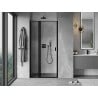 Mexen Mist L drzwi prysznicowe uchylne lewe 120 cm, czarna ramka, czarne - 8A4L-120-000-70-70-L