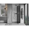 Mexen Mist L drzwi prysznicowe uchylne prawe 95 cm, czarna ramka, czarne - 8A4L-095-000-70-70-P