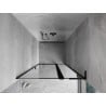 Mexen Mist L drzwi prysznicowe uchylne prawe 110 cm, czarna ramka, czarne - 8A4L-110-000-70-70-P