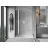 Mexen Mist L drzwi prysznicowe uchylne 145 cm, transparent, chrom - 8A4L-145-001-01-00