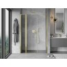 Mexen Mist L drzwi prysznicowe uchylne 135 cm, transparent, złote - 8A4L-135-001-50-00