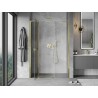 Mexen Mist L drzwi prysznicowe uchylne 135 cm, transparent, złote - 8A4L-135-001-50-00