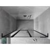 Mexen Mist L drzwi prysznicowe uchylne lewe 140 cm, czarna ramka, czarne - 8A4L-140-001-70-70-L