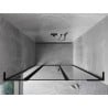 Mexen Mist L drzwi prysznicowe uchylne lewe 155 cm, czarna ramka, czarne - 8A4L-155-001-70-70-L