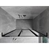 Mexen Mist L drzwi prysznicowe uchylne prawe 140 cm, czarna ramka, czarne - 8A4L-140-001-70-70-P