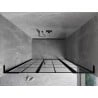 Mexen Mist L drzwi prysznicowe uchylne prawe 140 cm, czarna kratka, czarne - 8A4L-140-001-70-77-P