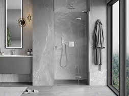 Mexen Mist-H drzwi prysznicowe uchylne prawe 80 cm, transparent, chrom - 8A5-080-000-01-00-P