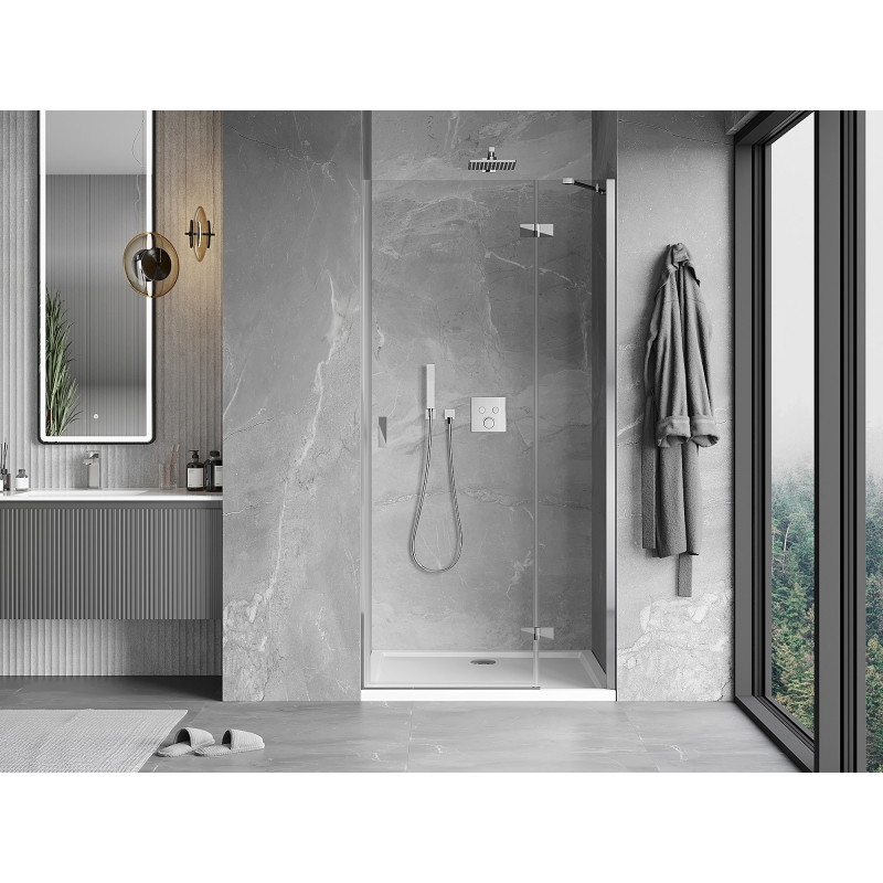 Mexen Mist-H drzwi prysznicowe uchylne prawe 85 cm, transparent, chrom - 8A5-085-000-01-00-P
