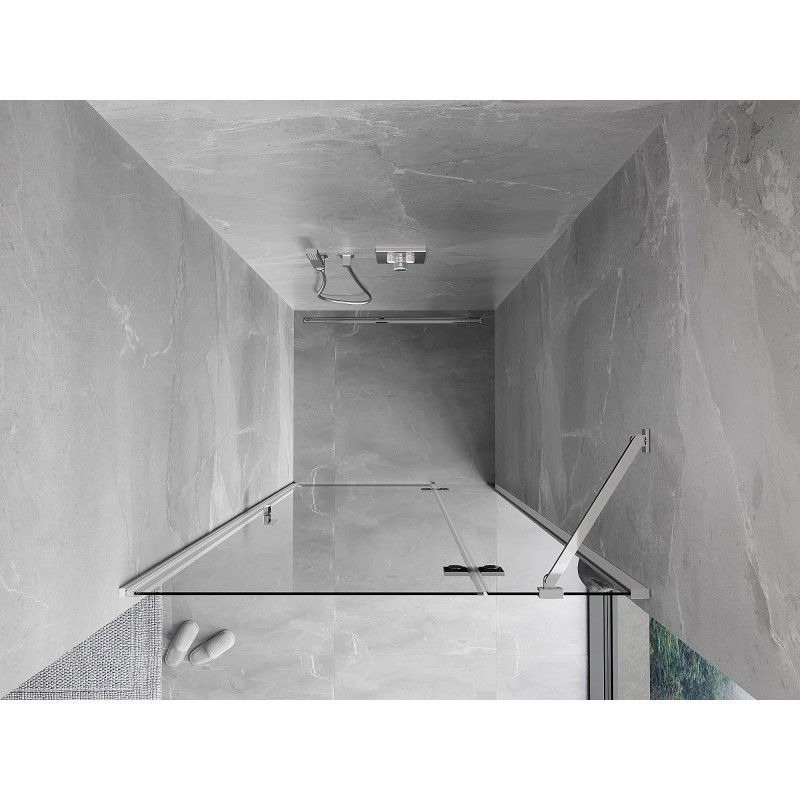 Mexen Mist-H drzwi prysznicowe uchylne prawe 110 cm, transparent, chrom - 8A5-110-000-01-00-P