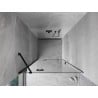 Mexen Mist-H drzwi prysznicowe uchylne lewe 70 cm, transparent, czarne - 8A5-070-000-70-00-L