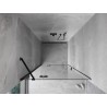 Mexen Mist-H drzwi prysznicowe uchylne lewe 75 cm, transparent, czarne - 8A5-075-000-70-00-L