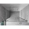 Mexen Mist-H drzwi prysznicowe uchylne lewe 145 cm, transparent, chrom - 8A5-145-001-01-00-L