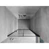 Mexen Mist-B drzwi prysznicowe uchylne prawe 100 cm, czarna kratka, czarne - 8A2-100-000-70-77-P