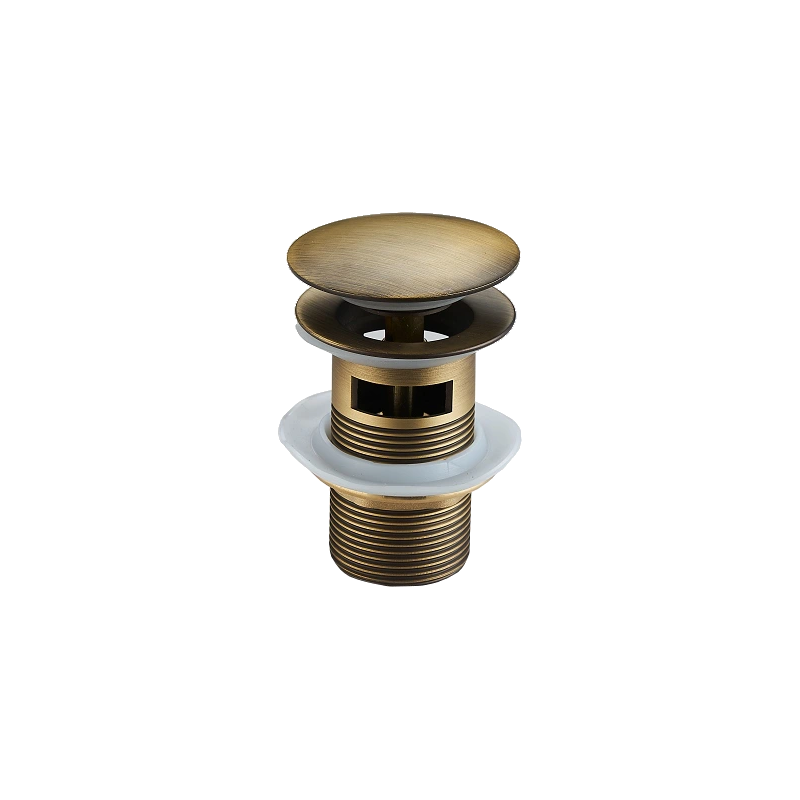 Mexen korek klik-klak okrągły z przelewem, brąz antyczny - 79920-30