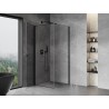 Mexen Mist-B kabina prysznicowa uchylna 75 x 75 cm, transparent, czarna - 8A2T-075-075-70-00
