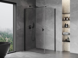 Mexen Mist-B  kabina prysznicowa uchylna 95 x 85 cm, transparent, czarna - 8A2T-095-085-70-00