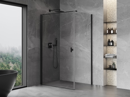 Mexen Mist-B  kabina prysznicowa uchylna 95 x 120 cm, transparent, czarna - 8A2T-095-120-70-00