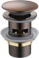Mexen korek klik-klak okrągły z przelewem, miedź antyczna - 79920-45
