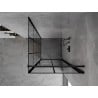 Mexen Mist-B kabina prysznicowa uchylna prawa 80 x 80 cm, czarna kratka, czarna - 8A2T-080-080-70-77-P
