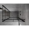 Mexen Mist-B  kabina prysznicowa uchylna prawa 100 x 85 cm, czarna kratka, czarna - 8A2T-100-085-70-77-P