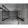 Mexen Mist-B  kabina prysznicowa uchylna prawa 70 x 110 cm, czarna kratka, czarna - 8A2T-070-110-70-77-P