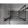 Mexen Mist-B  kabina prysznicowa uchylna lewa 80 x 100 cm, czarna ramka, czarna - 8A2T-080-100-70-70-L