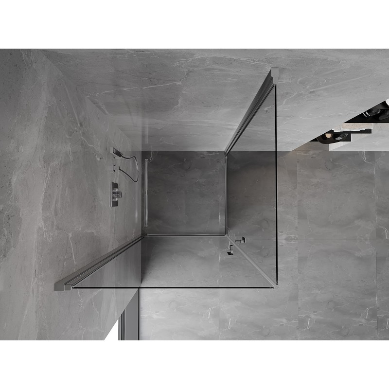 Mexen Mist-B Duo kabina prysznicowa uchylna 70 x 70 cm, transparent, chrom - 8A2-070-070-01-00