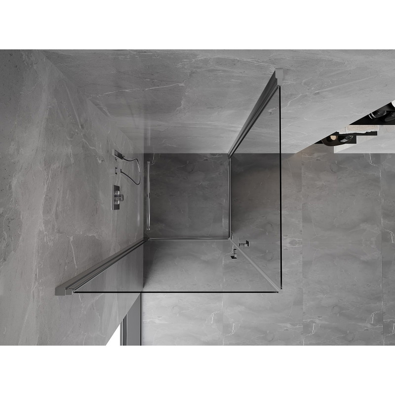 Mexen Mist-B Duo kabina prysznicowa uchylna 75 x 75 cm, transparent, chrom - 8A2-075-075-01-00