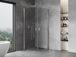 Mexen Mist-B Duo kabina prysznicowa uchylna 85 x 85 cm, transparent, chrom - 8A2-085-085-01-00