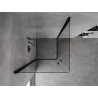 Mexen Mist-B Duo kabina prysznicowa uchylna 70 x 70 cm, transparent, czarna - 8A2-070-070-70-00