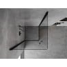 Mexen Mist-B Duo kabina prysznicowa uchylna 85 x 85 cm, transparent, czarna - 8A2-085-085-70-00