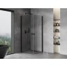 Mexen Mist-B Duo kabina prysznicowa uchylna 85 x 85 cm, transparent, czarna - 8A2-085-085-70-00