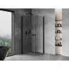 Mexen Mist-B Duo kabina prysznicowa uchylna 90 x 90 cm, transparent, czarna - 8A2-090-090-70-00