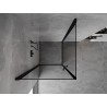 Mexen Mist-B Duo kabina prysznicowa uchylna 80 x 80 cm, czarna ramka, czarna - 8A2-080L-080P-70-70