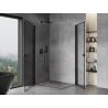 Mexen Mist-B Duo kabina prysznicowa uchylna 90 x 80 cm, czarna ramka, czarna - 8A2-090L-080P-70-70