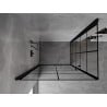 Mexen Mist-B Duo kabina prysznicowa uchylna 100 x 80 cm, czarna kratka, czarna - 8A2-100L-080P-70-77