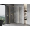 Mexen Mist-B Duo kabina prysznicowa uchylna 85 x 85 cm, transparent, złota - 8A2-085-085-50-00