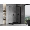 Mexen Mist-B  kabina prysznicowa uchylna prawa 80 x 70 cm, czarna ramka, czarna - 8A2T-080-070-70-70-P