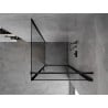 Mexen Mist-B kabina prysznicowa uchylna prawa 70 x 70 cm, czarna ramka, czarna - 8A2T-070-070-70-70-P