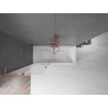 Mexen Velar L parawan nawannowy 2-skrzydłowy rozsuwany 85 x 150 cm, szron, miedź szczotkowana - 896-085-003-31-65