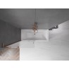 Mexen Velar L parawan nawannowy 2-skrzydłowy rozsuwany 90 x 150 cm, szron, różowe złoto - 896-090-003-31-60