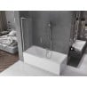 Mexen Velar L parawan nawannowy 2-skrzydłowy rozsuwany 100 x 150 cm, szron, chrom - 896-100-003-31-01