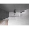 Mexen Velar L parawan nawannowy 2-skrzydłowy rozsuwany 100 x 150 cm, szron, gun metal - 896-100-003-31-95
