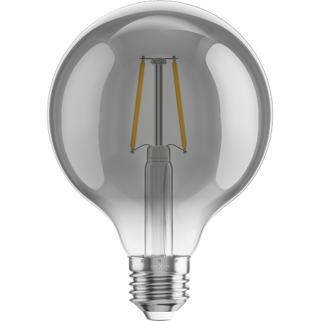 Mexen Vintis żarówka filament LED E27, G95, 2W, Ciepła - 2200K, 150 lm, smoke - L157-E27-0222-70