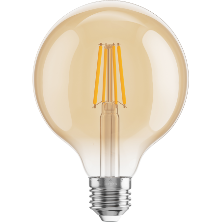 Mexen Vintis żarówka filament LED E27, G95, 4W, Ciepła - 2700K, 400 lm, amber - L157-E27-0427-50